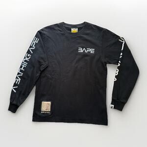 Bape X Hajime Sorayama L/S Long Sleeve T-Shirt Sleeve Print In Black Size S